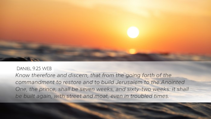 Daniel 9:25 WEB Bible Verse Image