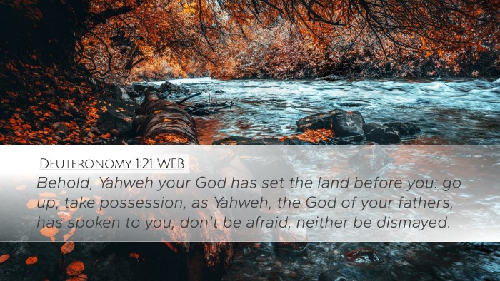Deuteronomy 1:21 WEB Bible Verse Image