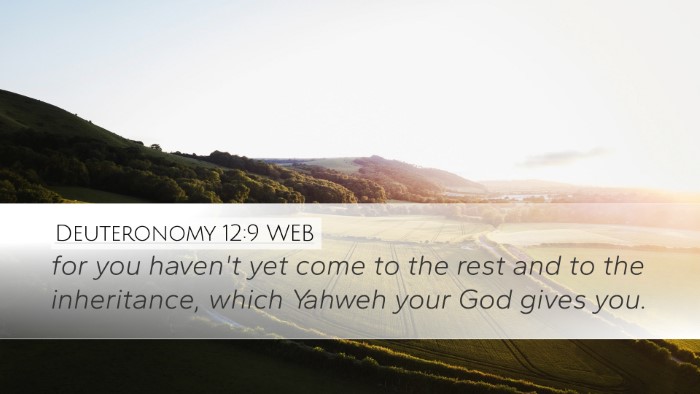 Deuteronomy 12:9 WEB Desktop Wallpaper - for you haven't yet come to the rest and to the - Desktop Bible Verse Wallpaper