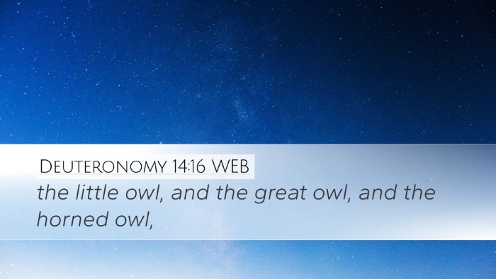 Deuteronomy 14:16 WEB Desktop Wallpaper - the little owl, and the great owl, and the horned - Desktop Bible Verse Wallpaper