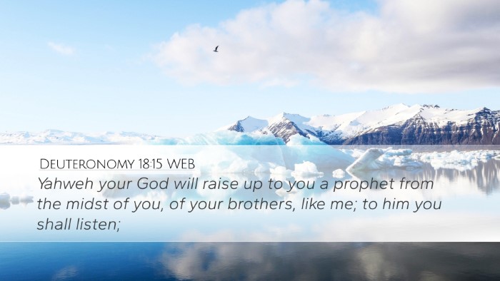 Deuteronomy 18:15 WEB Bible Verse Image