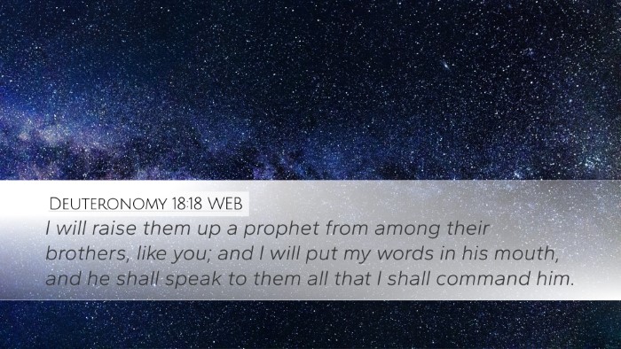 Deuteronomy 18:18 WEB Bible Verse Image