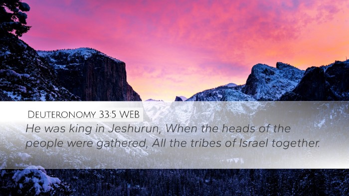 Deuteronomy 33:5 WEB Bible Verse Image