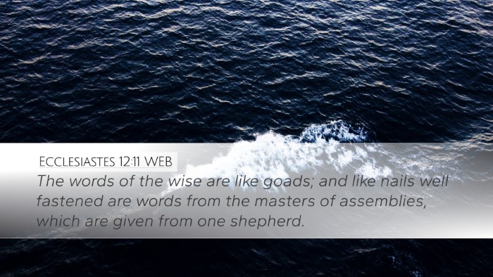 Ecclesiastes 12:11 WEB Bible Verse Image