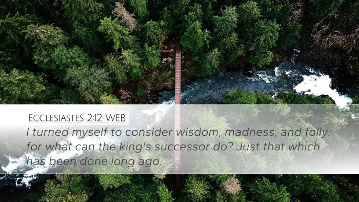 Ecclesiastes 2:12 WEB Bible Verse Image