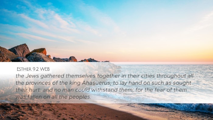 Esther 9:2 WEB Bible Verse Image