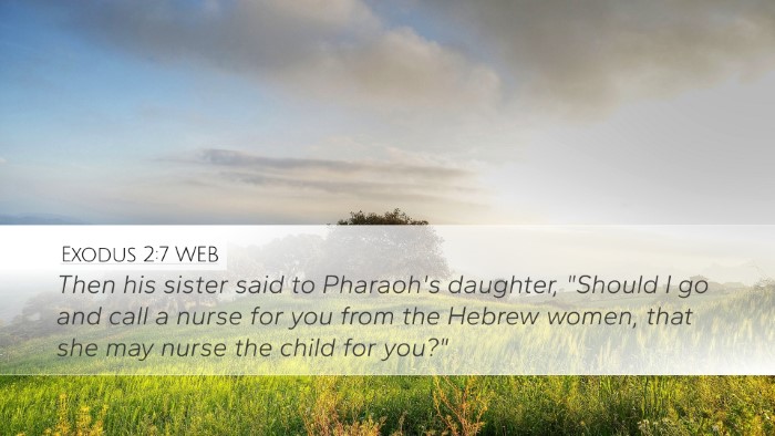 Exodus 2:7 WEB Bible Verse Image