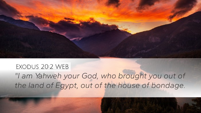 Exodus 20:2 WEB Bible Verse Image