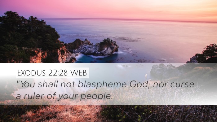 Exodus 22:28 WEB Bible Verse Image