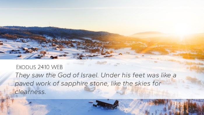Exodus 24:10 WEB Bible Verse Image