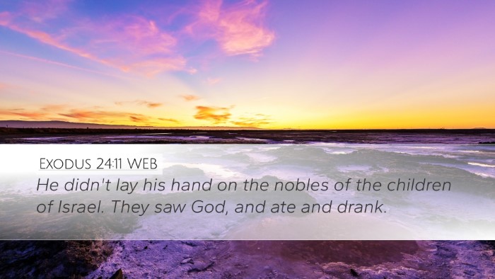 Exodus 24:11 WEB Bible Verse Image