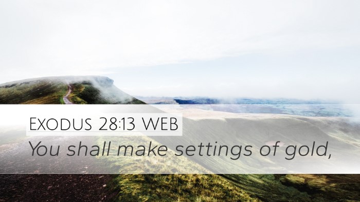Exodus 28:13 WEB Bible Verse Image