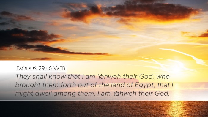Exodus 29:46 WEB Desktop Wallpaper - They shall know that I am Yahweh their God, who - Desktop Bible Verse Wallpaper