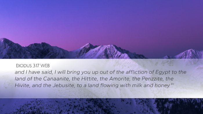 Exodus 3:17 WEB Bible Verse Image