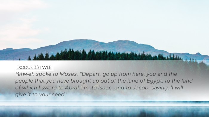 Exodus 33:1 WEB Bible Verse Image