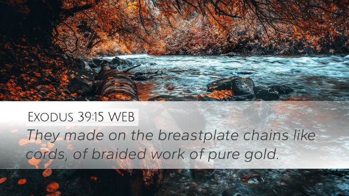 Exodus 39:15 WEB Bible Verse Image