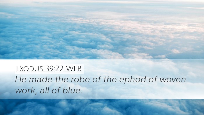 Exodus 39:22 WEB Bible Verse Image
