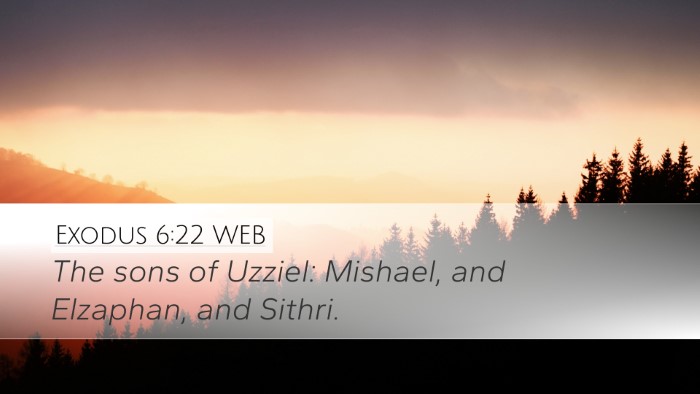 Exodus 6:22 WEB Bible Verse Image