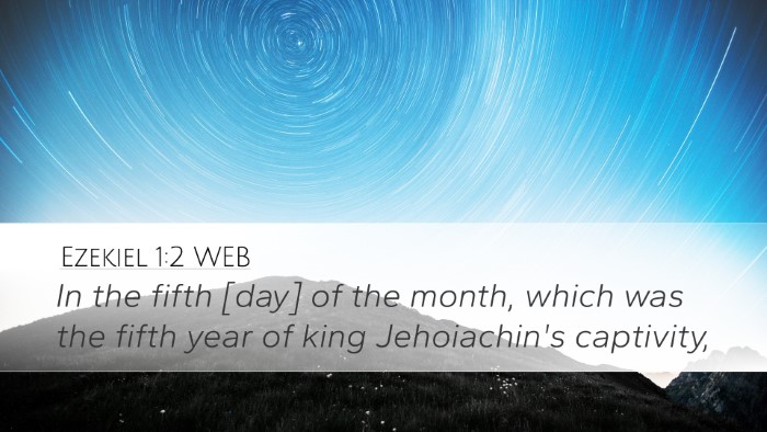 Ezekiel 1:2 WEB Bible Verse Image