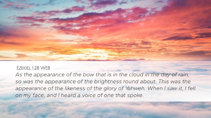 Ezekiel 1:28 WEB Bible Verse Image