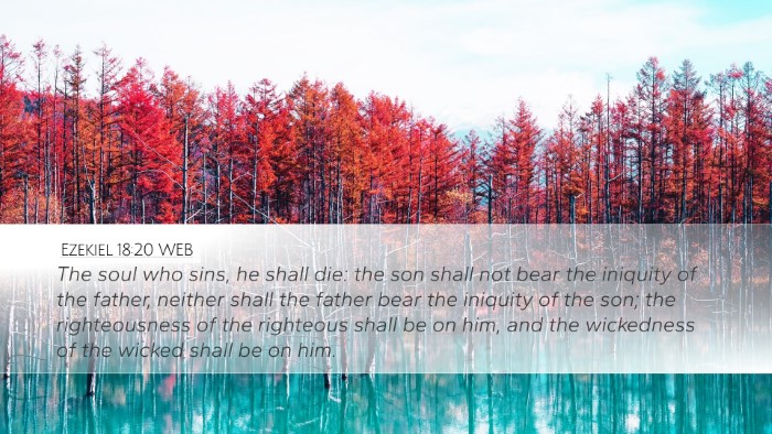 Ezekiel 18:20 WEB Bible Verse Image