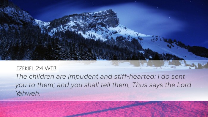Ezekiel 2:4 WEB Bible Verse Image