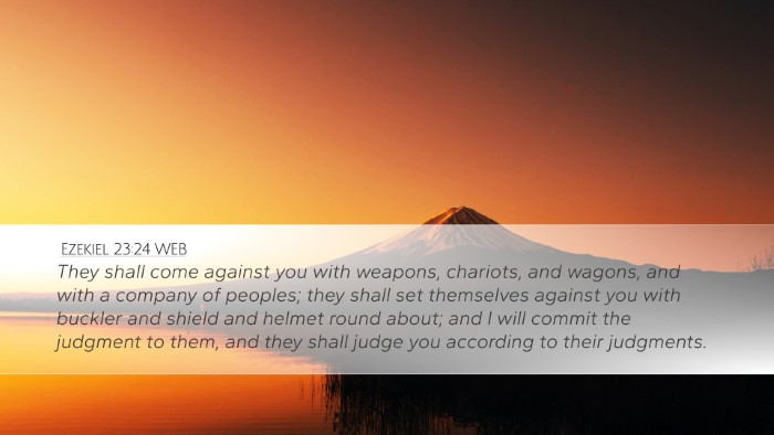 Ezekiel 23:24 WEB Bible Verse Image