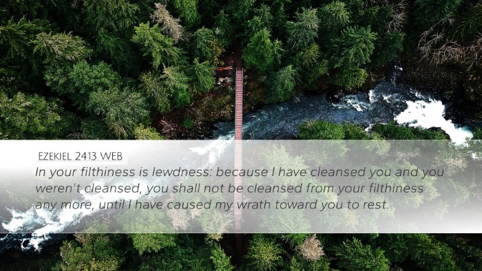 Ezekiel 24:13 WEB Bible Verse Image