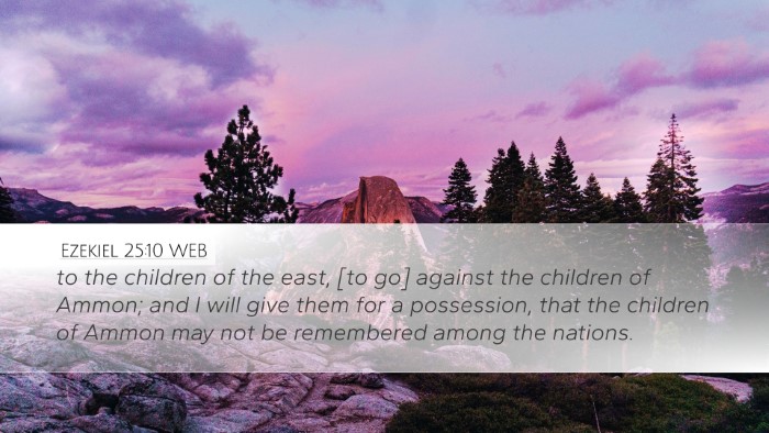 Ezekiel 25:10 WEB Bible Verse Image