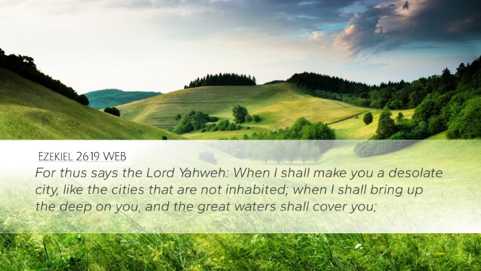 Ezekiel 26:19 WEB Bible Verse Image