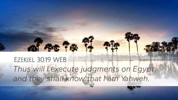 Ezekiel 30:19 WEB Bible Verse Image