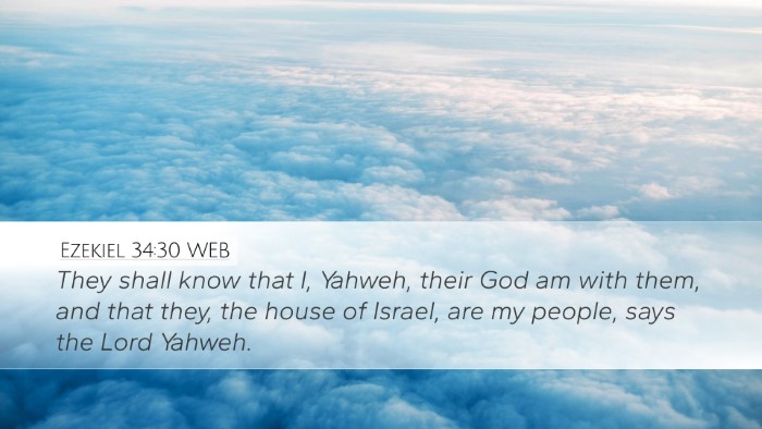 Ezekiel 34:30 WEB Bible Verse Image