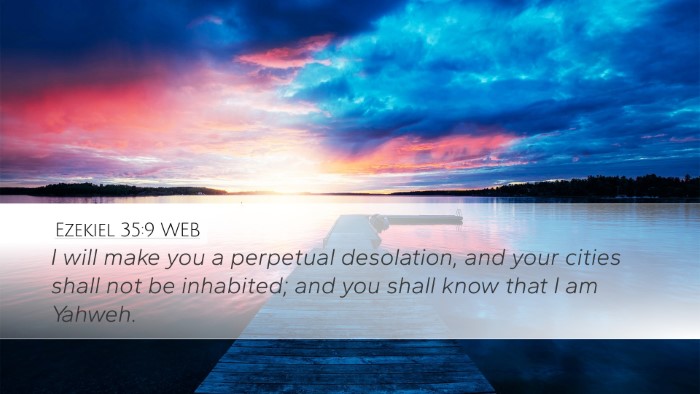 Ezekiel 35:9 WEB Bible Verse Image