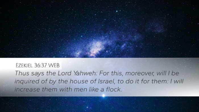 Ezekiel 36:37 WEB Bible Verse Image