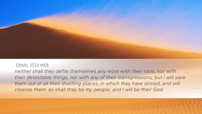 Ezekiel 37:23 WEB Bible Verse Image