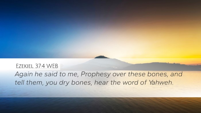 Ezekiel 37:4 WEB Bible Verse Image