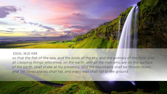 Ezekiel 38:20 WEB Bible Verse Image