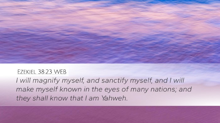 Ezekiel 38:23 WEB Bible Verse Image