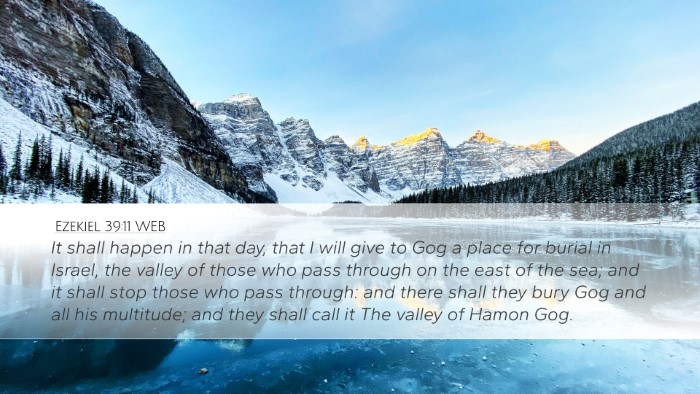 Ezekiel 39:11 WEB Bible Verse Image