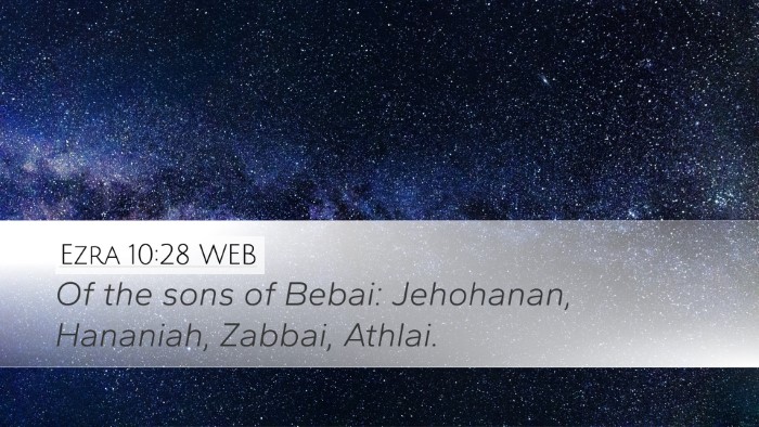 Ezra 10:28 WEB Bible Verse Image