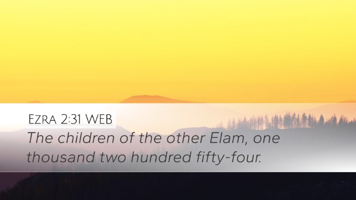 Ezra 2:31 WEB Bible Verse Image