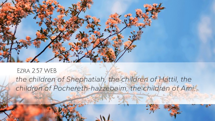 Ezra 2:57 WEB Desktop Wallpaper - the children of Shephatiah, the children of - Desktop Bible Verse Wallpaper