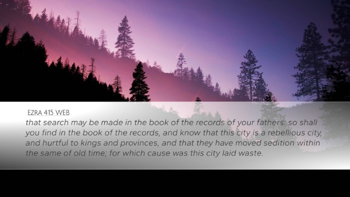 Ezra 4:15 WEB Bible Verse Image