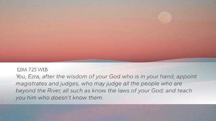 Ezra 7:25 WEB Bible Verse Image