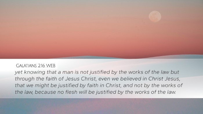 Galatians 2:16 WEB Bible Verse Image