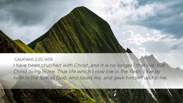 Galatians 2:20 WEB Bible Verse Image