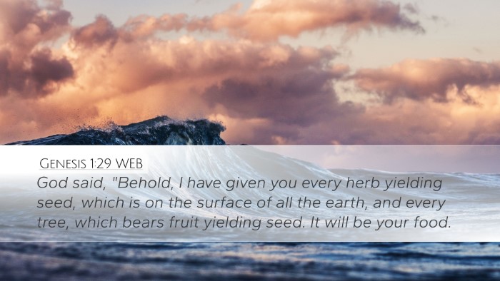 Genesis 1:29 WEB Bible Verse Image