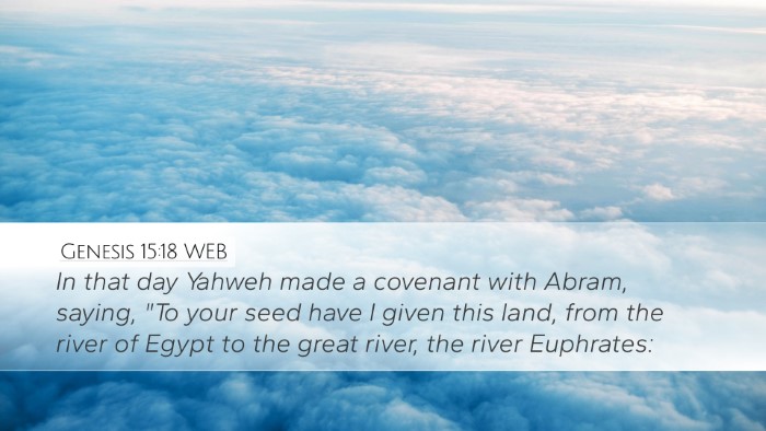 Genesis 15:18 WEB Bible Verse Image