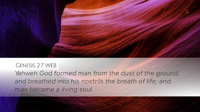 Genesis 2:7 WEB Bible Verse Image