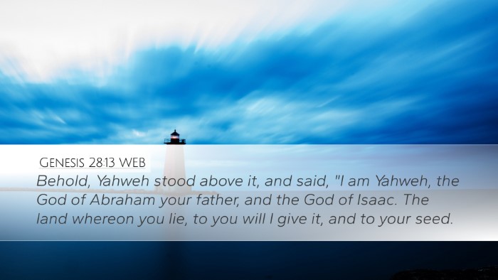 Genesis 28:13 WEB Bible Verse Image